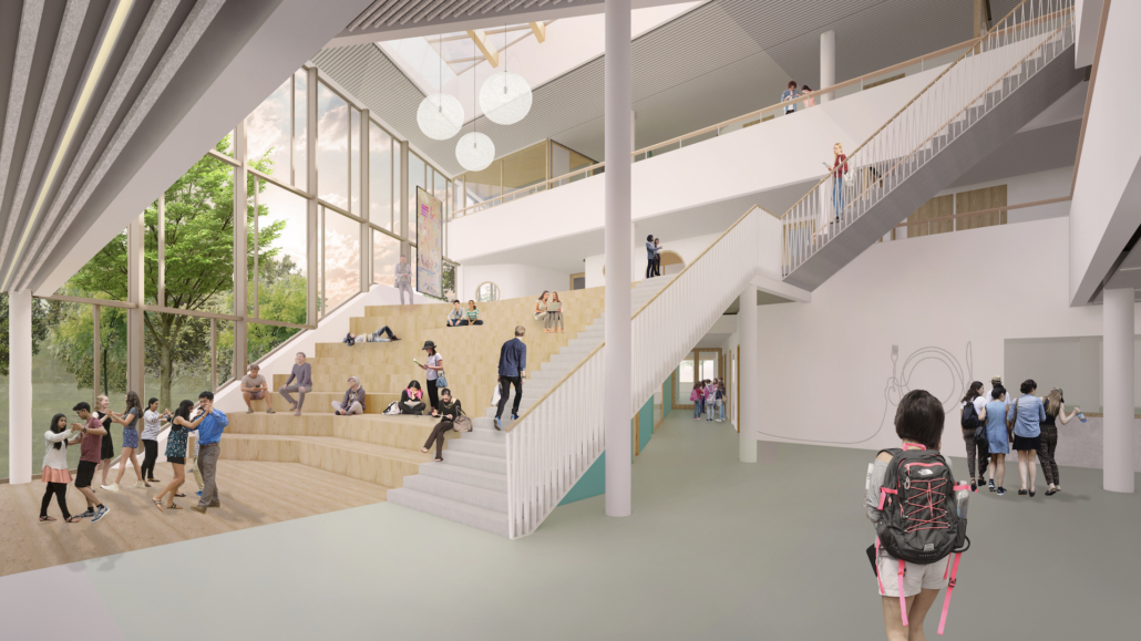 artist impression Neuwbouw Wolfert Dalton aula